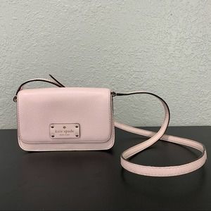Kate Spade Pink Pebbled Leather Mini Purse, EUC